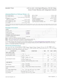 MAXM17544ALJ+T Datasheet Page 2