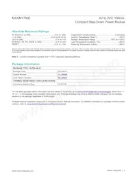MAXM17900AMB+T Datasheet Page 2