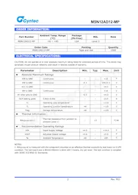 MSN12AD12-MP Datasheet Page 2