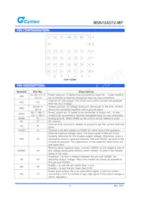 MSN12AD12-MP Datasheet Pagina 3