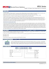MTU1D1209MC Datasheet Pagina 3