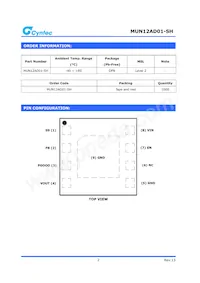 MUN12AD01-SH Datasheet Page 2