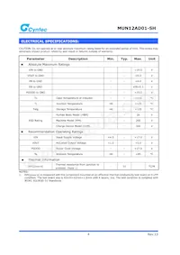 MUN12AD01-SH Datasheet Page 4