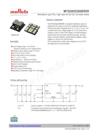 MYSGK02506BRSR 데이터 시트 표지