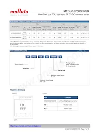 MYSGK02506BRSR Datasheet Pagina 2