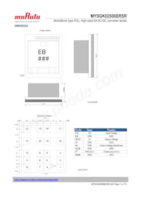 MYSGK02506BRSR Datasheet Pagina 11