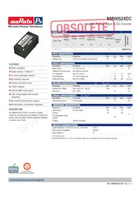 NMH0524DC Datasheet Cover