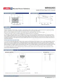 NMH0524DC Datasheet Page 2