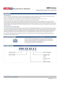 NMH2405DC Datasheet Page 3