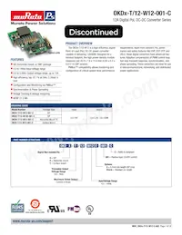 OKDX-T/12-W12V-001-C Datenblatt Cover