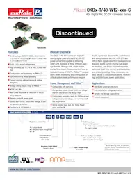 OKDY-T/40-W12-001-C Datasheet Cover