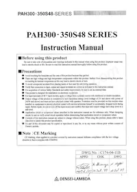 PAH300S4828/PT 데이터 시트 표지