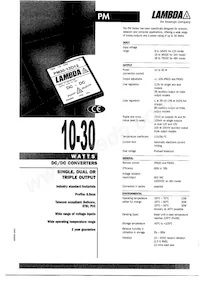 PM30-12T05-12 Datasheet Cover
