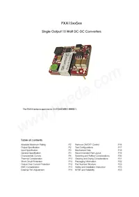 PXA15-48S3P3/NT Datasheet Cover