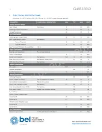 Q48S15050-NS00G Datasheet Pagina 2