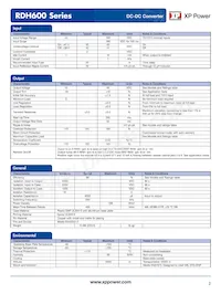 RDH60072WS28 데이터 시트 페이지 2