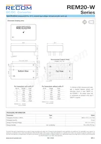 REM20-4805DW/P Datasheet Pagina 8