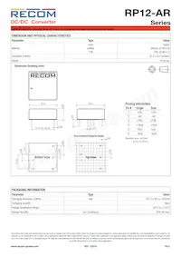 RP12-11015SAR/P Datasheet Pagina 8