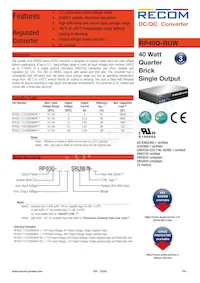 RP40Q-11024SRUW/P Datasheet Cover