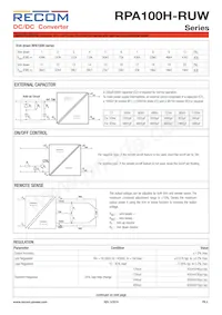 RPA100H-11048SRUW/N Datasheet Page 5