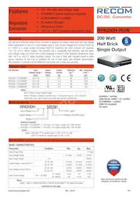 RPA200H-11048SRUW/N Datenblatt Cover