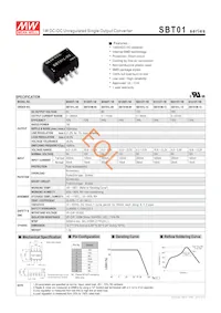 SBT01M-15 Datasheet Cover