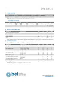 SRPE-50E1A0G Datasheet Page 2