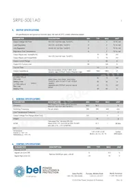 SRPE-50E1A0G Datasheet Pagina 3