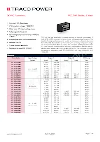 TEC 2-1221WI Datasheet Cover