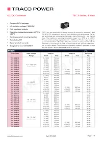 TEC 3-4822 Datasheet Cover