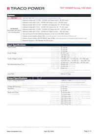 TEP 160-7218WIR Datasheet Page 2