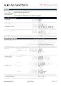 THM 10-4823WI Datasheet Page 2