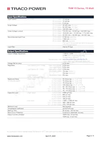 THM 15-4821 Datasheet Page 2