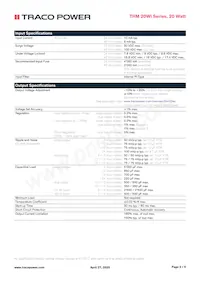 THM 20-4821WI Datasheet Page 2