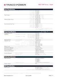 TMR 1-4823SM Datasheet Page 2