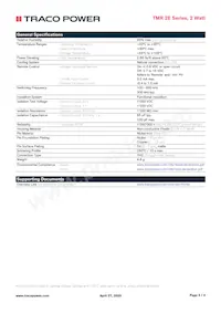 TMR 2-4812E Datasheet Page 3
