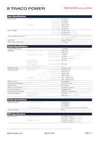 TMR 2-4823WISM Datasheet Pagina 2