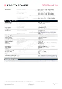 TMR 3-1213WI Datasheet Page 3