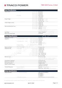 TMR 3-4823WIE Datasheet Page 2