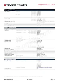 TMR 3-4823WISM Datasheet Page 2