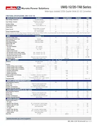 UWQ-12/20-T48PTB-C Datasheet Pagina 3