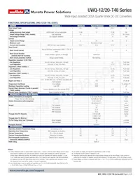 UWQ-12/20-T48PTB-C Datasheet Pagina 4