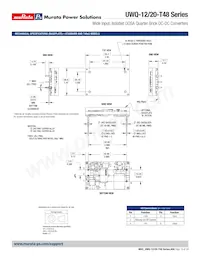 UWQ-12/20-T48PTB-C Datasheet Pagina 18