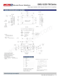 UWQ-12/20-T48PTB-C Datasheet Pagina 21