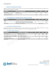 YEV09T03-RG Datasheet Page 2