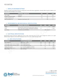 YEV09T06-0G Datasheet Page 2