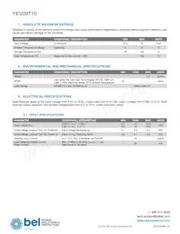 YEV09T10-RG Datasheet Pagina 2