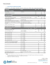 YNC05S20-0G Datasheet Pagina 2