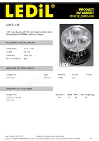 C10712_CUTE-3-W Datasheet Copertura