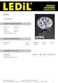 C10923_GT4-W Datasheet Copertura